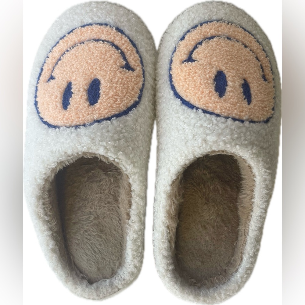 Smiley Happy Face Slippers